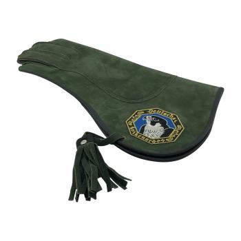 DFO-Falknerhandschuh 2-lagig aus grünem Wildleder